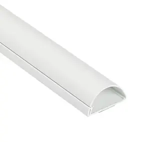 Kit moulure semi-circulaire D-Line 50 x 25 mm blanc