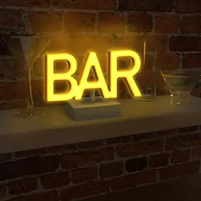 Lampe décorative néon light " Bar " l.22,79 x H.19 Paladone