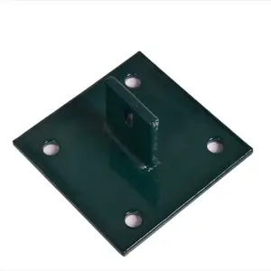 Platine de fixation vert - 10 x 10 cm x H. 5 cm