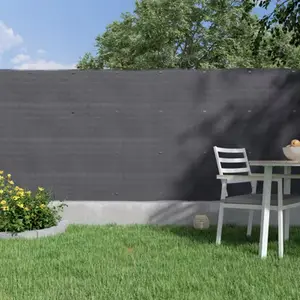 Brise-vue gris en PEHD H. 1,20 x L. 5 m 200 g/m²