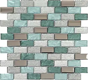 Mosaïque 30 x 30 cm Glass vert GoodHome