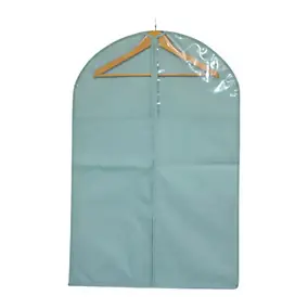 Housse de rangement pour vêtement H. 90 cm x L. 60 cm Pratiks vert d'eau