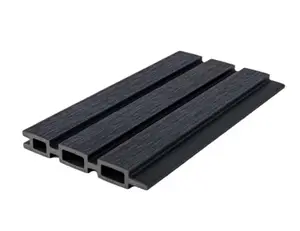 Lot de 6 lames composite gris effet bardage