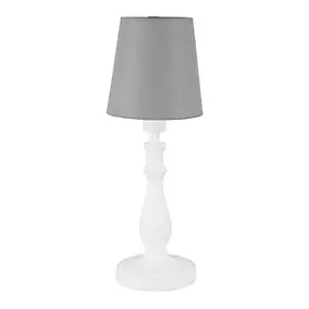 Lampe de table incandescent Tulou GoodHome E14 blanc