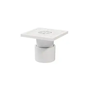 Pied bas réglable blanc GoodHome Atomia H. 5 - 6 cm vendu par 2