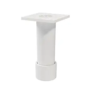 Pied haut réglable blancs GoodHome Atomia hauteur min 11 cm max 12 cm vendu par 2