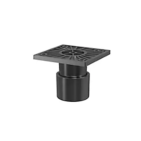Pied bas réglable gris GoodHome Atomia hauteur min 5 cm max 6 cm vendu par 2
