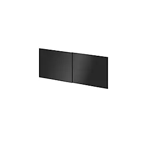 4 panneaux de portes coulissantes anthracite brillant GoodHome Atomia H. 56 x L. 73,7 cm