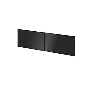 4 panneaux de portes coulissantes anthracite brillant GoodHome Atomia H. 56 x L. 98,7 cm