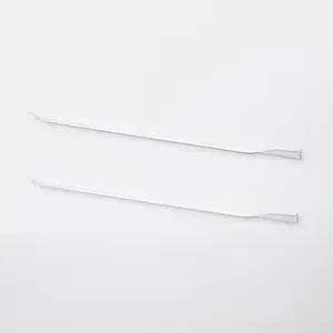 Lot de 2 poignées anodisé effet chrome brossé "Andali" - L 59,7 cm