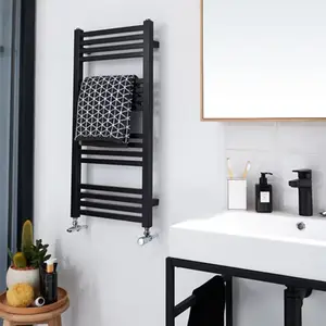 Sèche serviette "Duala" - Noir H.82,8 x l. 40 cm
