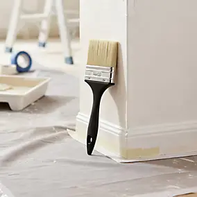 Pinceau plat murs et plafonds toutes peintures 80mm