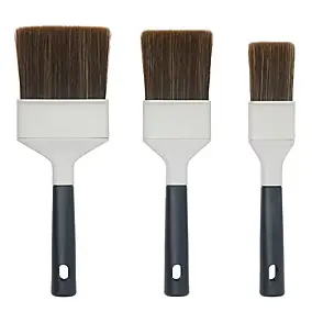 Lot 3 pinceaux plats huile, vernis et lasure GoodHome