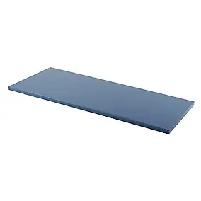 Plan de toilette bleu mat L.120 x l.45 x ép.2,8 cm, GoodHome Perma