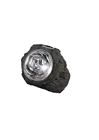 Lampe à poser galet LED solaire gris IP44