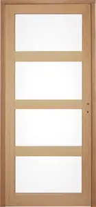 Bloc-porte "Connemara" vitre chêne gauche - 83 cm