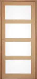 Bloc-porte "Connemara" vitre chêne droit 83 x l. 83 cm