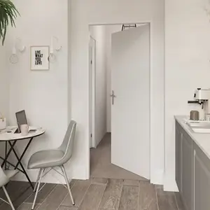 Bloc-porte "Alpille" blanc gauche 83 x l. 83 cm