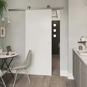 Porte coulissante "Alpille" blanche H. 204 cm x Larg. 83 cm