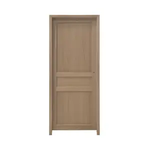 Bloc-porte "Ordesa" 3 panneaux plaqué chêne gauche - 73 cm