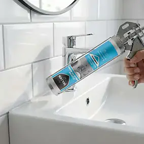 Mastic silicone acétoxy cuisine et salle de bain Volden transparent 280ml
