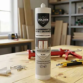 Mastic acrylique porte et fenêtre Volden blanc 280ml