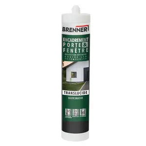Mastic silicone porte et fenêtre transparent 280 ml