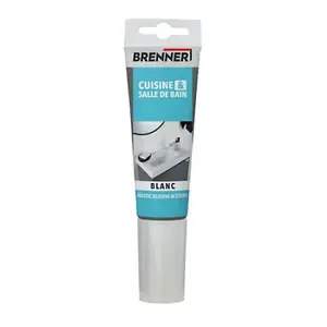 Mastic silicone sanitaire blanc 80 ml