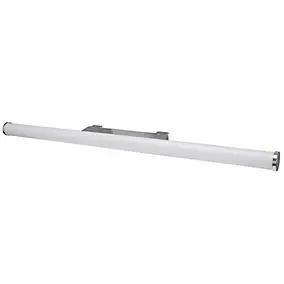 Applique murale Yucata LED intégrée 800lm 8W IP44 Ø4,1cm blanc neutre GoodHome argent