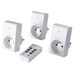 Pack 3 prises + 1 télécommande d'éclairage intérieur 1kW