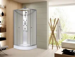 Cabine de douche hydromassante "White & Silver" - 85 x 85 cm