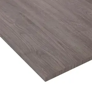 Plateau bureau en chêne gris mélaminé - L. 120 x l. 80 x Ép. 1,8 cm