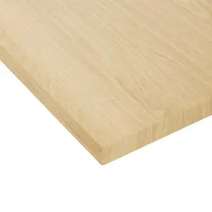 Plateau de bureau effet chêne - L. 120 x l. 80 x Ép. 1,8 cm