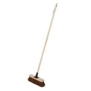 Balai cantonnier en bois 30 cm - poils rigides