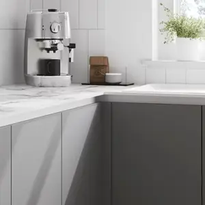 Façade de cuisine électro "Stevia" gris mat l.59,7 x h.45,3 cm