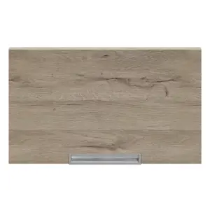 Façade casserolier ou hotte avec poignée "Pachira" bois l.59,7 x h.35,6 cm