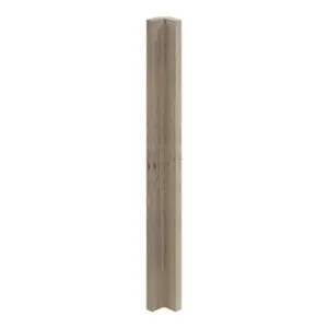 Finition d'angle "Pachira" bois l.71,5 x h.5,9 cm