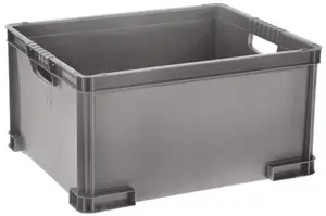 Caisse en plastique gris 23 L "Kutu"