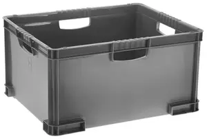 Caisse en plastique gris 51 L "Kutu"