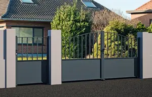 Portillon aluminium battant Seia. L. 1 m