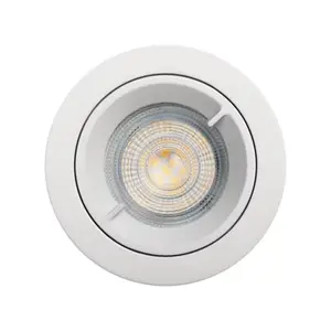 Lot de 3 spots à encastrer orientables 3 spots blancs