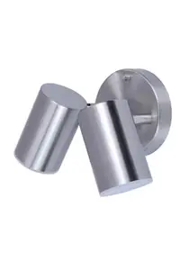 Applique murale 2 têtes "Candiac' LED IP44 - Chrome