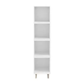 Colonne de rangement sur pieds blanche GoodHome Atomia H. 161 x L. 37,5 x P. 35 cm