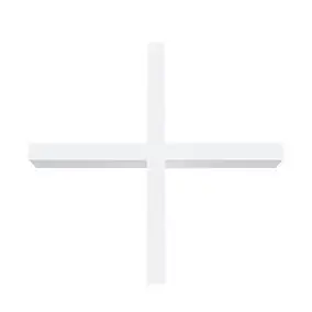 Lot 500 croisillons en X Diall écart 2mm