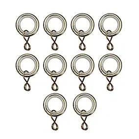 10 anneaux pour barre à rideau Nisis GoodHome ⌀10mm doré