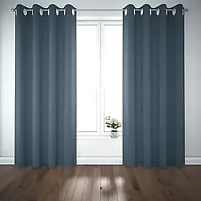 Rideau Novan 140x260 cm Bleu nuit GoodHome