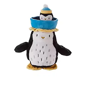 Peluche de Noël animée et musicale pingouins