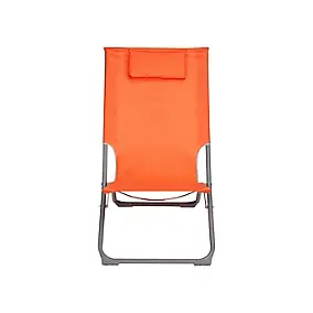 Chilienne en métal et toile Curacao orange