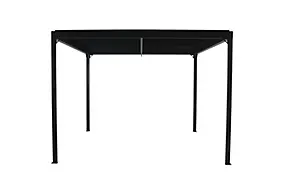 Pergola autoportante Sanba GoodHome noir h.2,22 m x l.3 m x p.3m