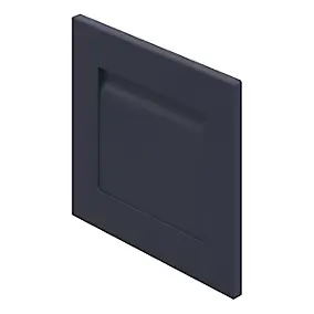 Façade de cuisine sous-hotte / casserolier Garcinia bleu mat l. 40 cm GoodHome